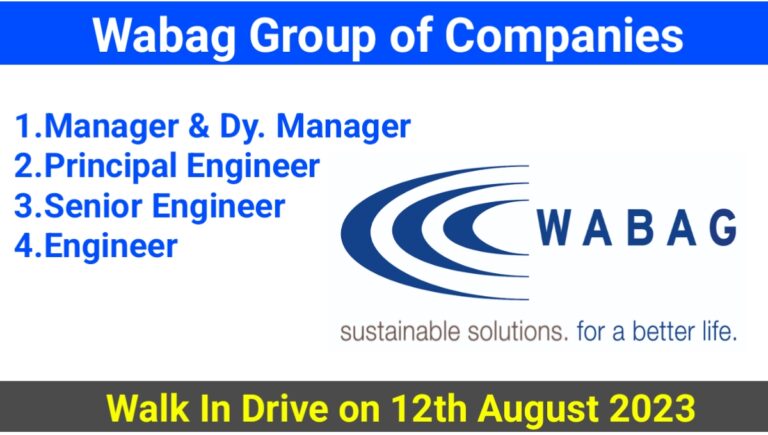 Wabag Join Our Walk In Drive Process and Proposal Engineers