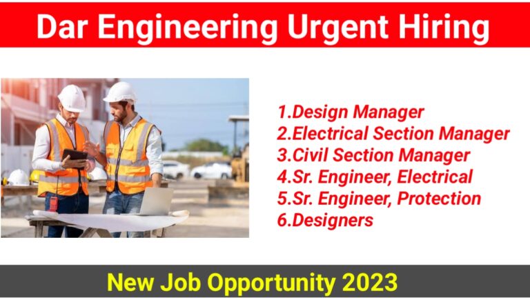 Dar Engineering New Job Vacancy 2023