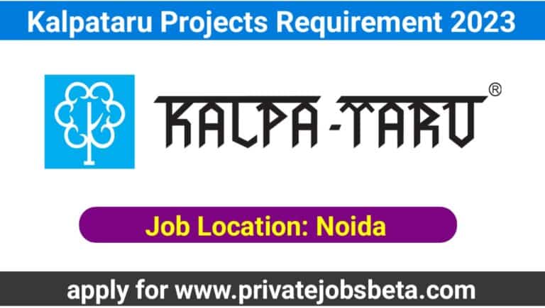 Kalpataru Projects Requirement 2023