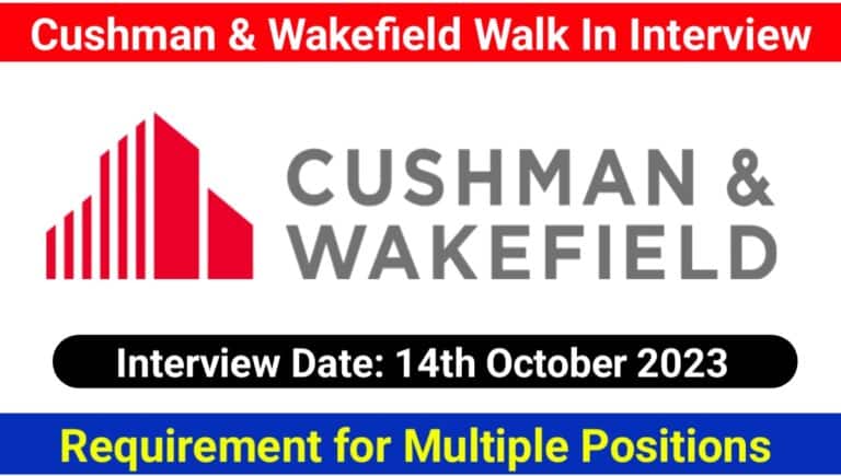 Cushman & Wakefield Walk In Interview