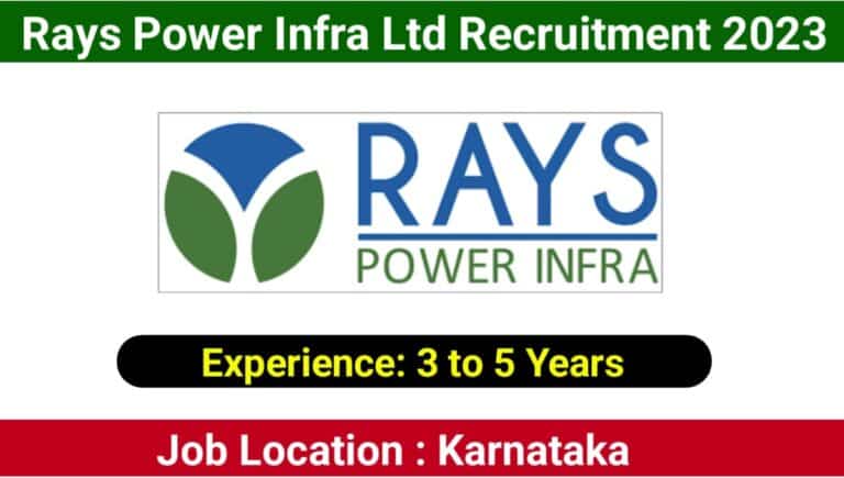 Rays Power Infra Limited Requirement 2023