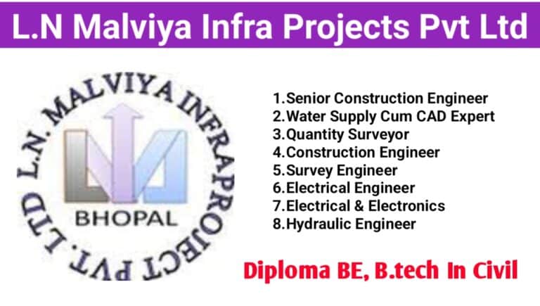 L N Malviya Infra Projects Pvt Ltd Vacancy 2024