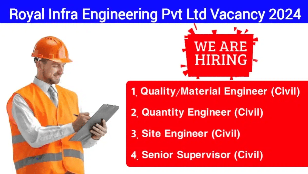 Royal Infra Engineering Pvt Ltd Vacancy 2024