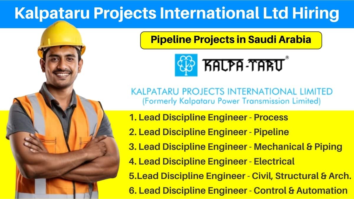 Kalpataru Projects International Ltd Hiring