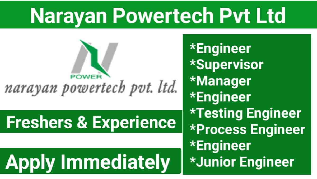 Narayan Powertech Pvt Ltd Vacancy 2024