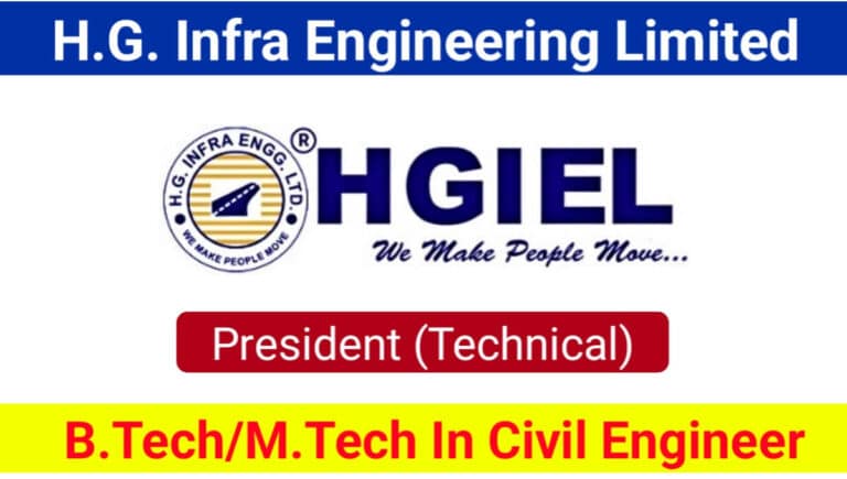 H.G. Infra Engineering Ltd Hiring 2024