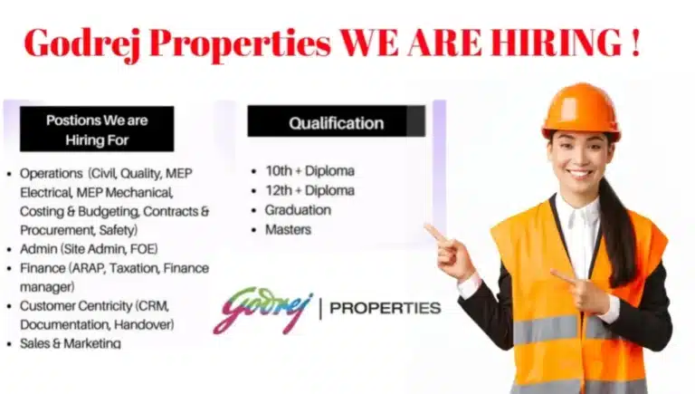 Godrej Properties Limited Recruitment 2024