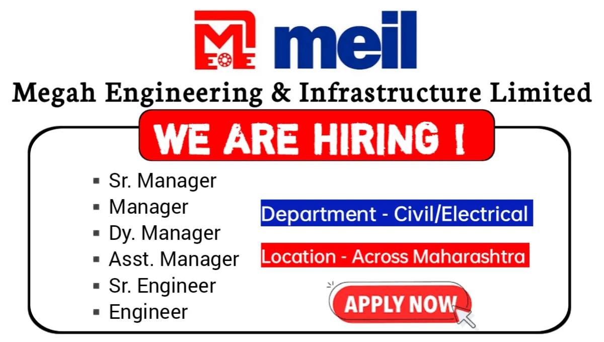 Megha Engineering & Infrastructure Limited Walk In Interview April 2024