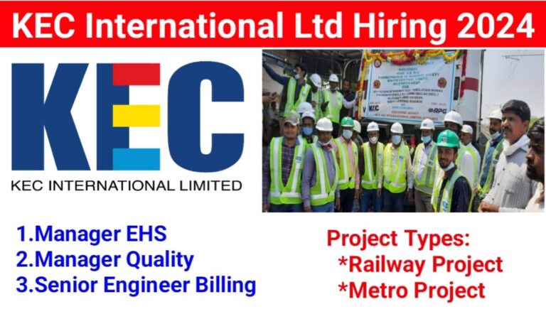 KEC International Ltd Recruitment 2024