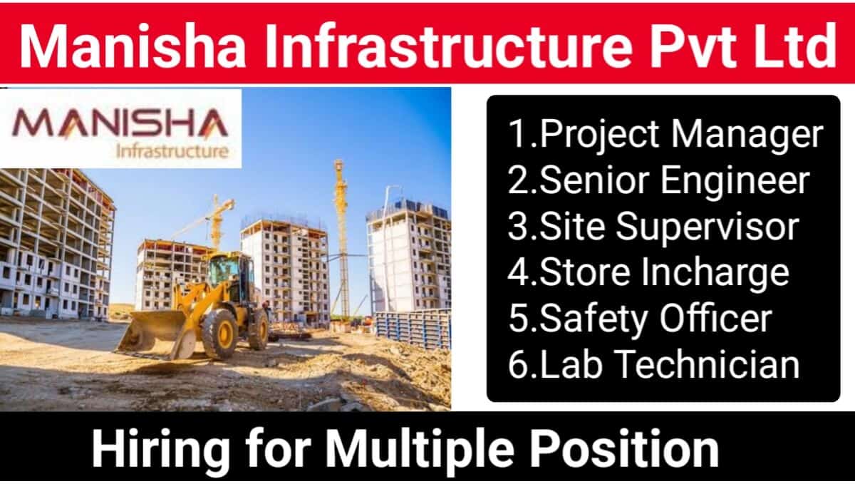 Manisha Infrastructure Pvt Ltd Vacancy 2024