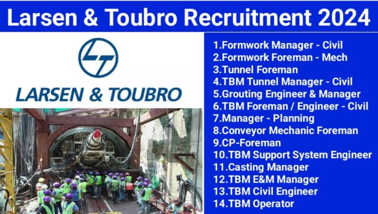 Larsen & Toubro New Job Opening 2024