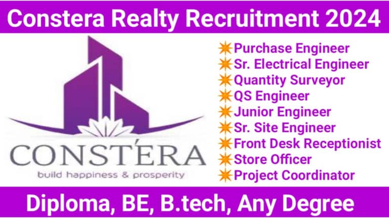 Constera Realty New Job Opening 2024