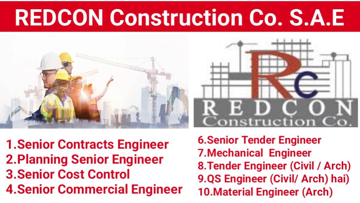 REDCON Construction Co. S.A.E Vacancy 2024