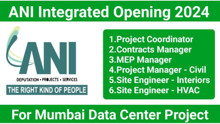ANI Integrated New Job Opening 2024
