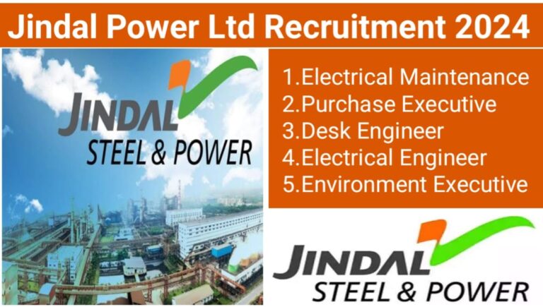Jindal Power Limited Recruitment 2024 | Hiring for Multiple Positions | Electrical Maintenance