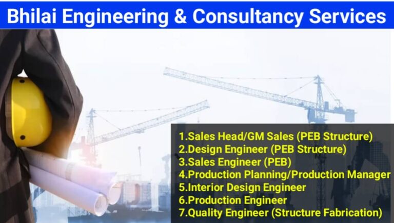 Bhilai Engineering & Consultancy Services Hiring for Multiple Positions