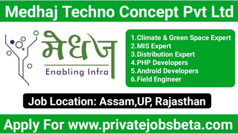 Medhaj Techno Concept Pvt Ltd Recruitment 2024