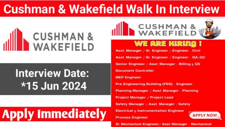 Cushman & Wakefield Walk In Interview 15th June 2024