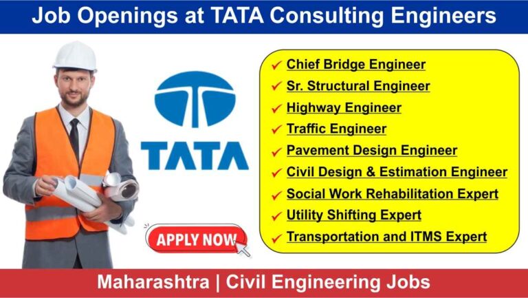 Job Openings at TATA Consulting Engineers