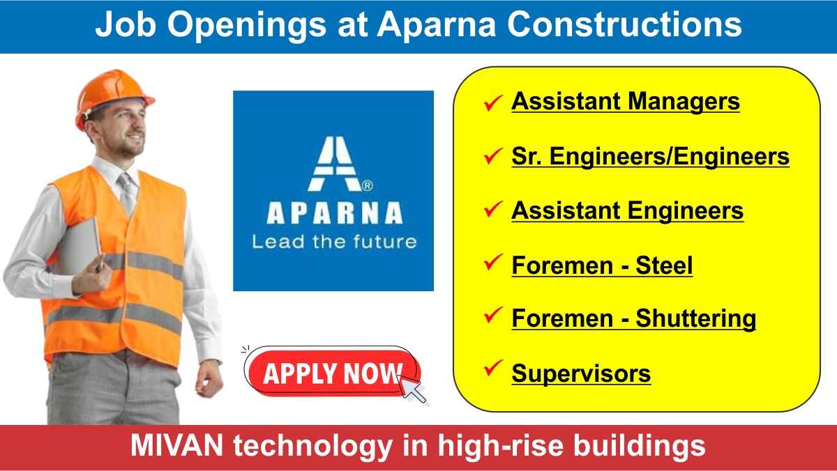 Job Openings at Aparna Constructions
