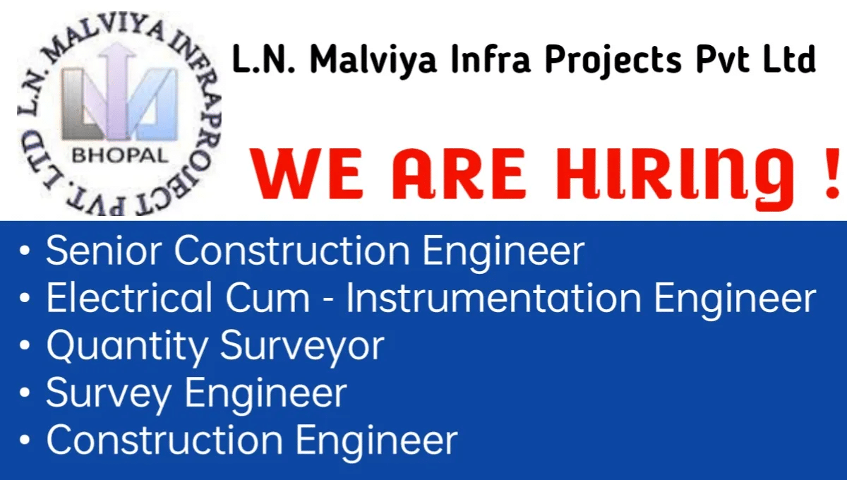L N Malviya Infra Project Pvt Ltd Hiring 2024