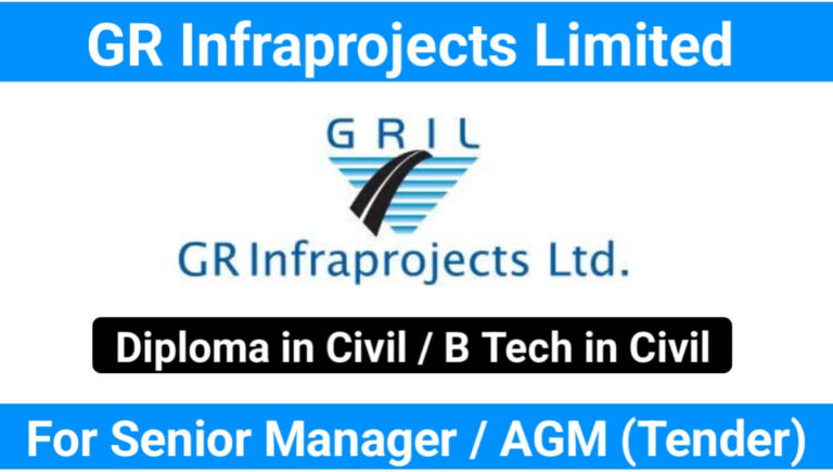 GR Infraprojects Limited Hiring for Senior Manager