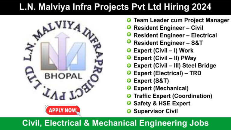 L.N. Malviya Infra Projects Pvt Ltd Hiring 2024