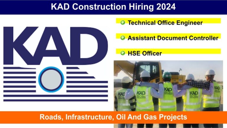 KAD Construction Hiring 2024