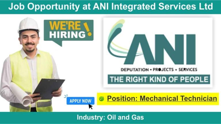 Job Opportunity at ANI Integrated Services Ltd