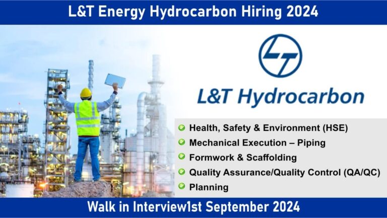 L&T Energy Hydrocarbon Hiring 2024