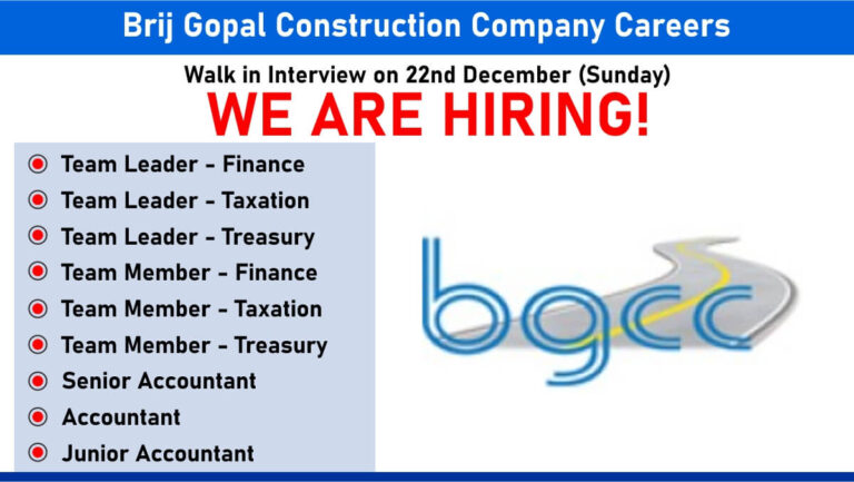 Patel Infrastructure Job Vacancy