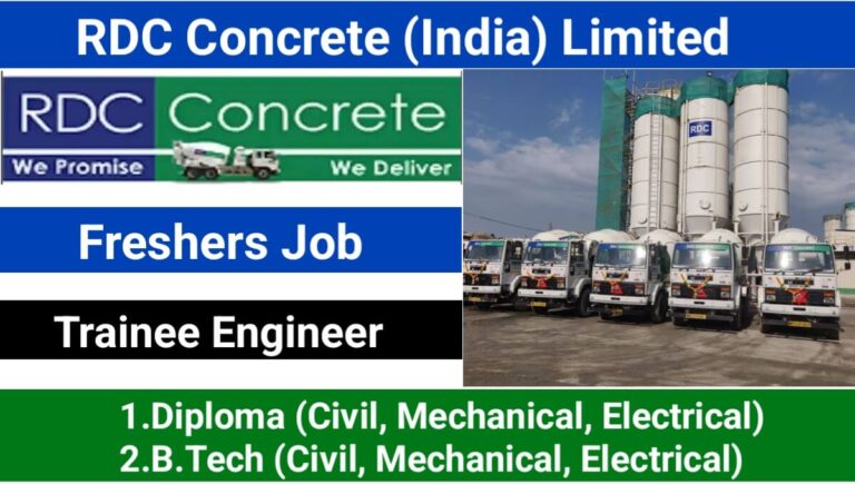 RDC Concrete India Ltd Vacancy