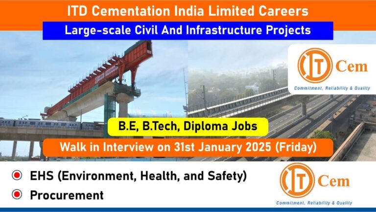 ITD Cementation India Limited Careers