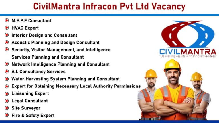 CivilMantra Infracon Pvt Ltd Vacancy