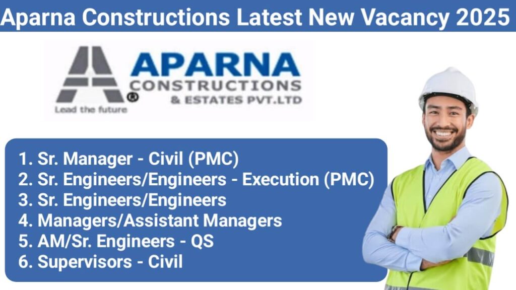 Aparna Constructions Vacancy