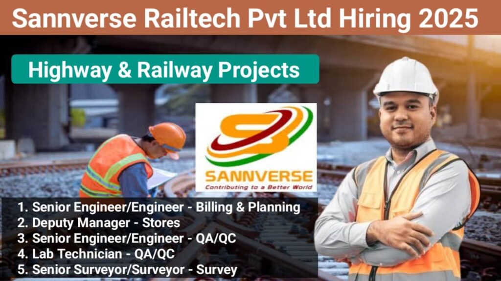 Sannverse Railtech Pvt Ltd Vacancy