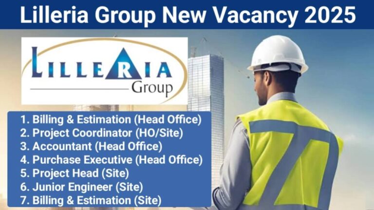 Lilleria Group Recruitment 2025 | Construction Jobs In Vadodara