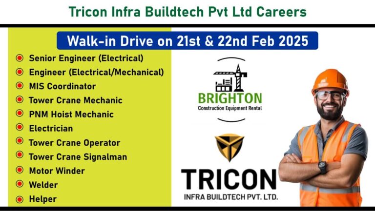 Tricon Infra Buildtech Pvt Ltd Careers