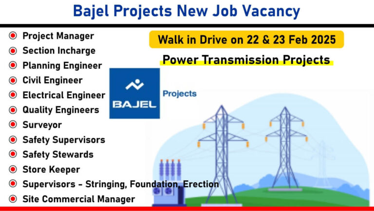 Bajel Projects New Job Vacancy