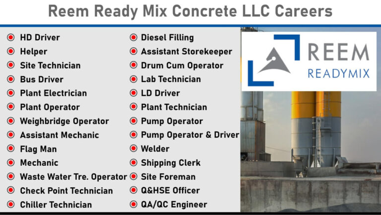 Reem Ready Mix Concrete LLC Careers