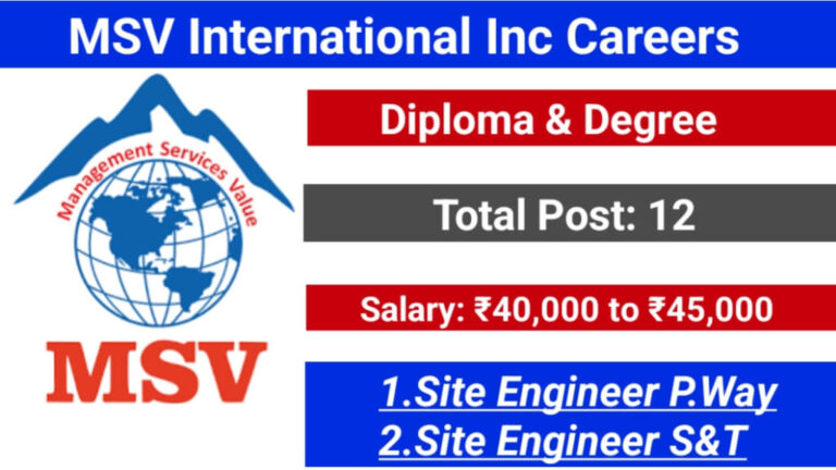 MSV International Inc Careers