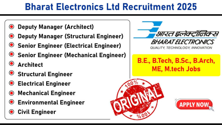 Bharat Electronics Ltd Recruitment 2025