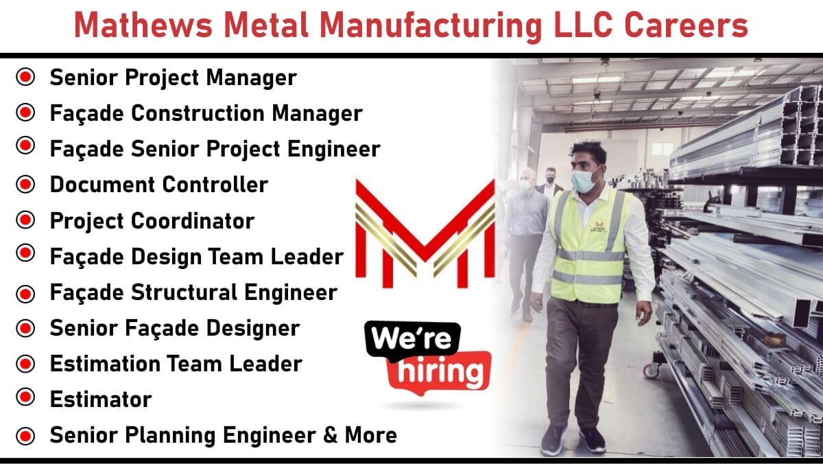 Mathews Metal Manufacturing LLC Careers: Recruitment for Multiple Positions | Apply Now