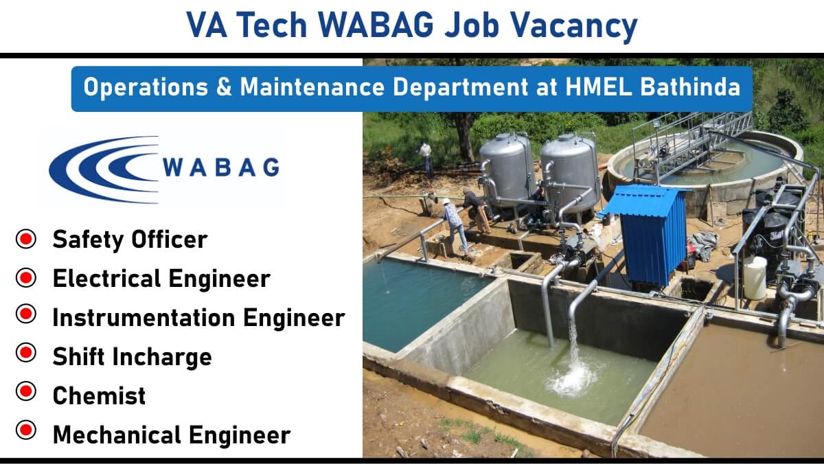 VA Tech WABAG Job Vacancy