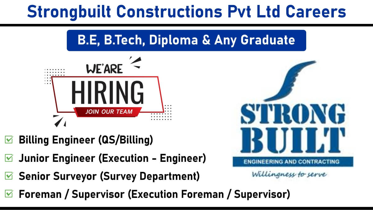 Strongbuilt Constructions Pvt Ltd Careers