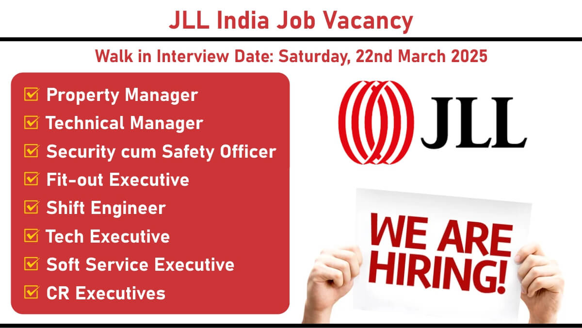 JLL India Job Vacancy: Recruitment for Multiple Positions in Bangalore | Jobs in Bangalore