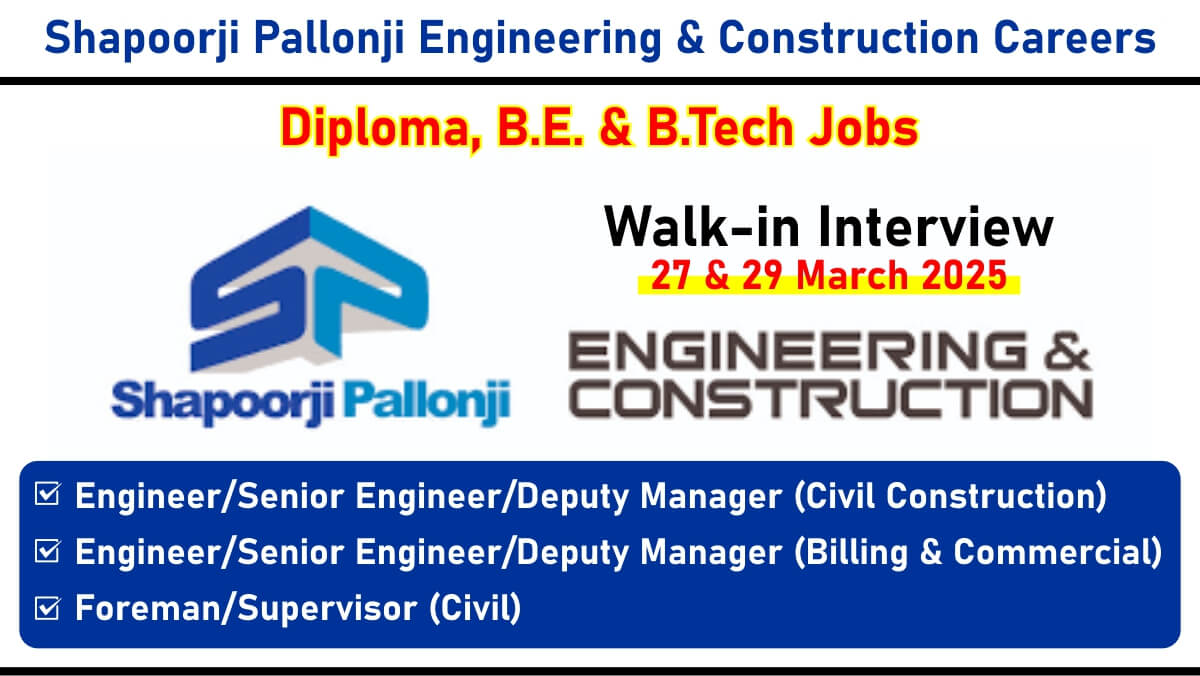 Shapoorji Pallonji Engineering & Construction Careers