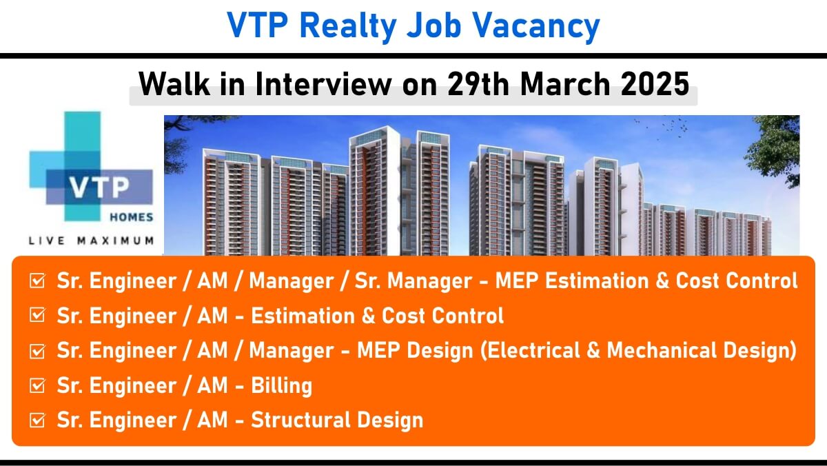 VTP Realty Job Vacancy
