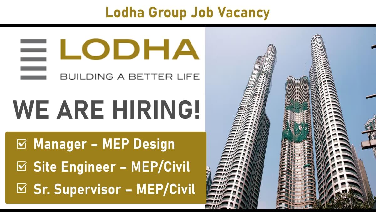 Lodha Group Job Vacancy
