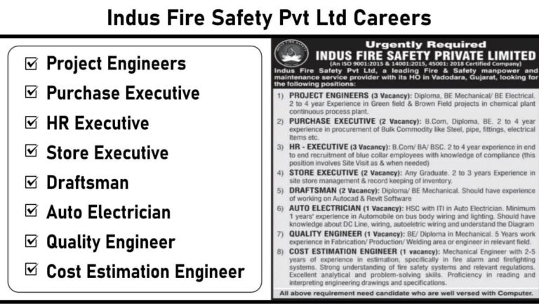 Indus Fire Safety Pvt Ltd Careers